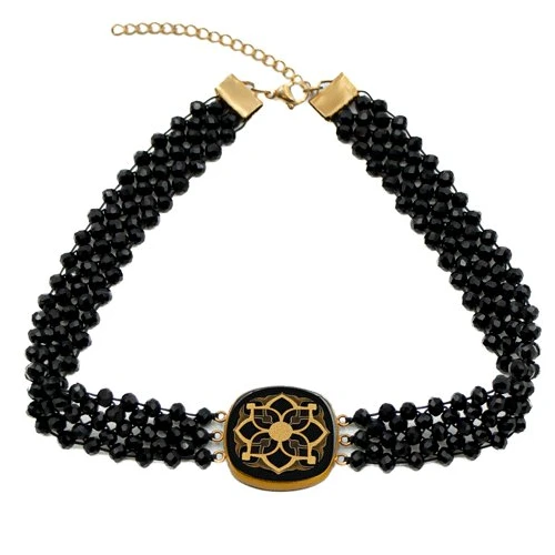 گردنبند چوکر دخترانه روکش&nbsp; طلا