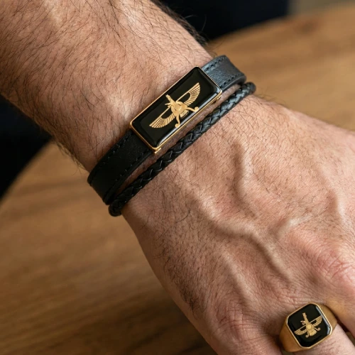 دستبند و انگشتر مردانه فرهور