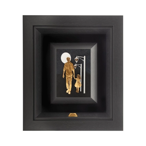 تابلو طلا یادگار قدم‌های پرمهر پدرانه