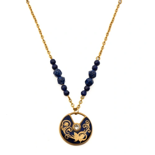 گردنبند روکش طلا با طراحی سفارشی هدیه روز معلم