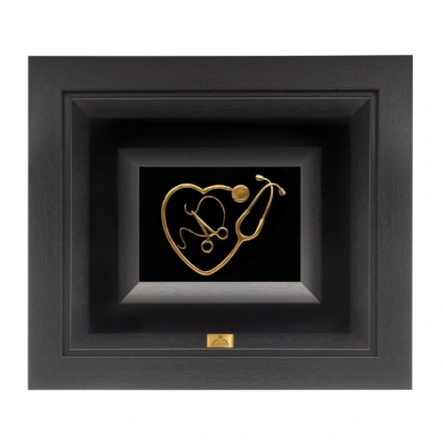 تابلو گوشی پزشکی روکش طلا