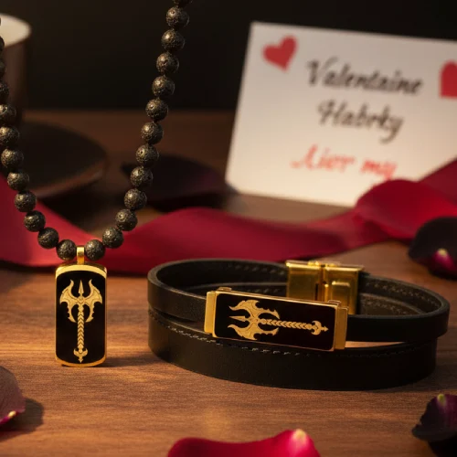 گردنبند، انگشتر و دستبند مردانه تبرزین