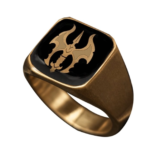 انگشتر مردانه مربع اونیکس تبرزین