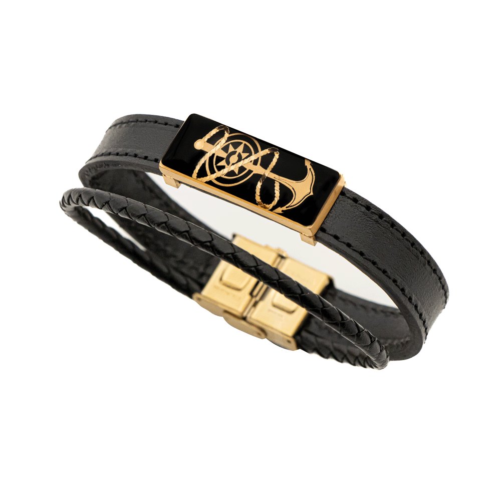 دستبند چرم مستطیل آرتمیس