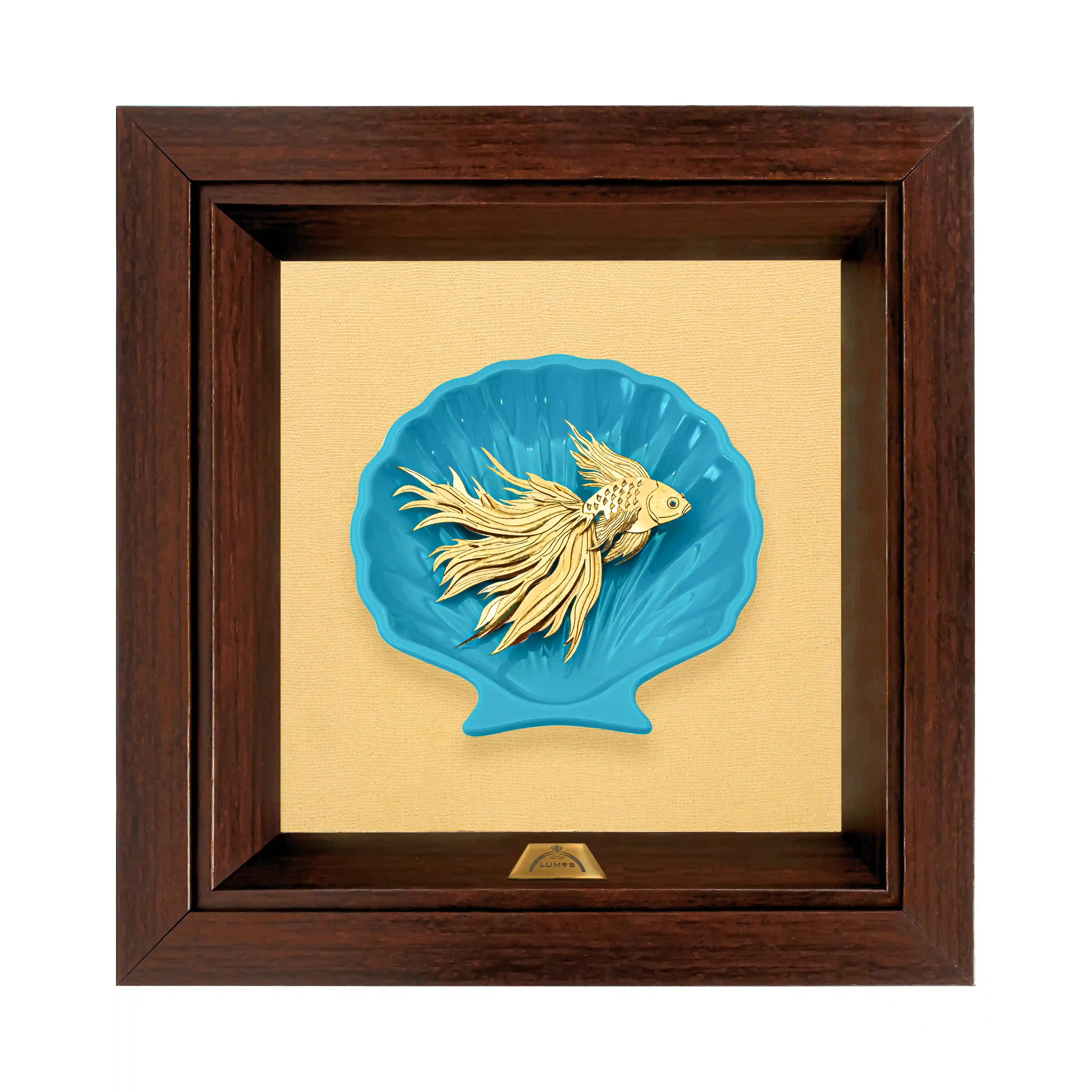 تابلو ماهی فیروزه (24*24)