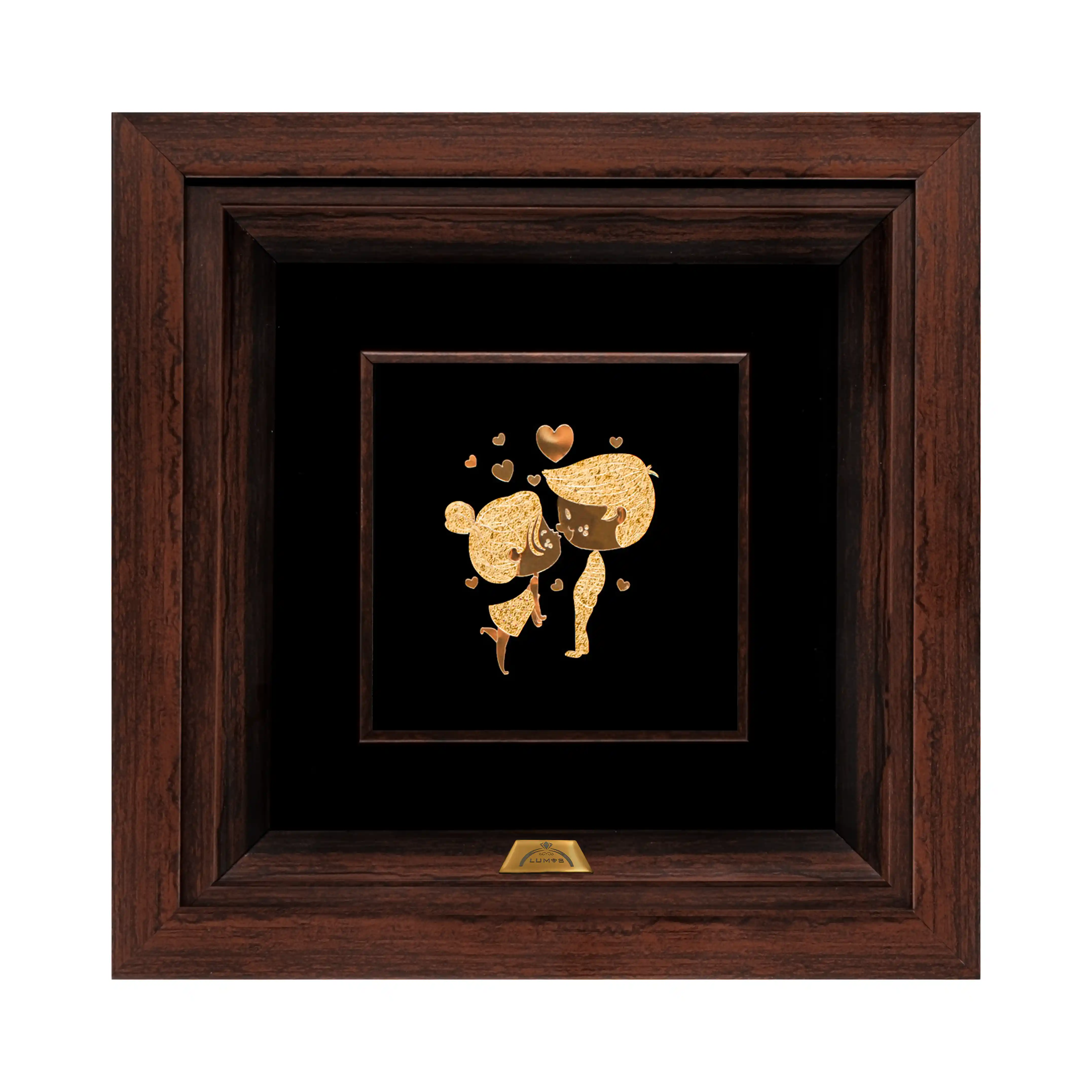 تابلو بوسه دختر و پسر (24*24)