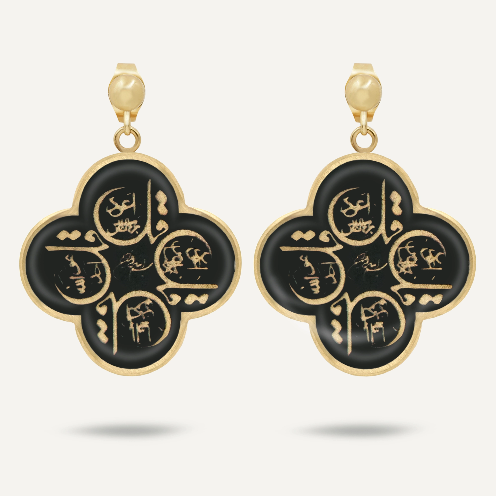 گوشواره ونکلیف اونیکس چهارقل