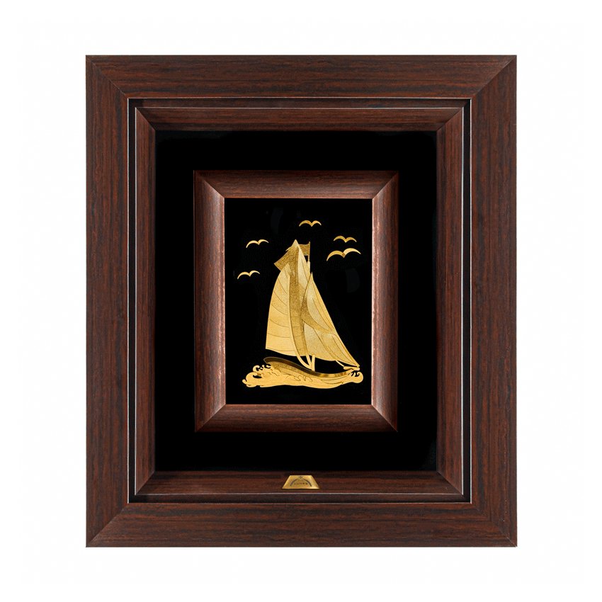 تابلو قایق دو بادبان (34*30)