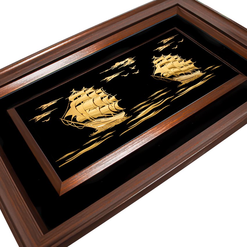 تابلو دو کشتی بزرگ (90*60)