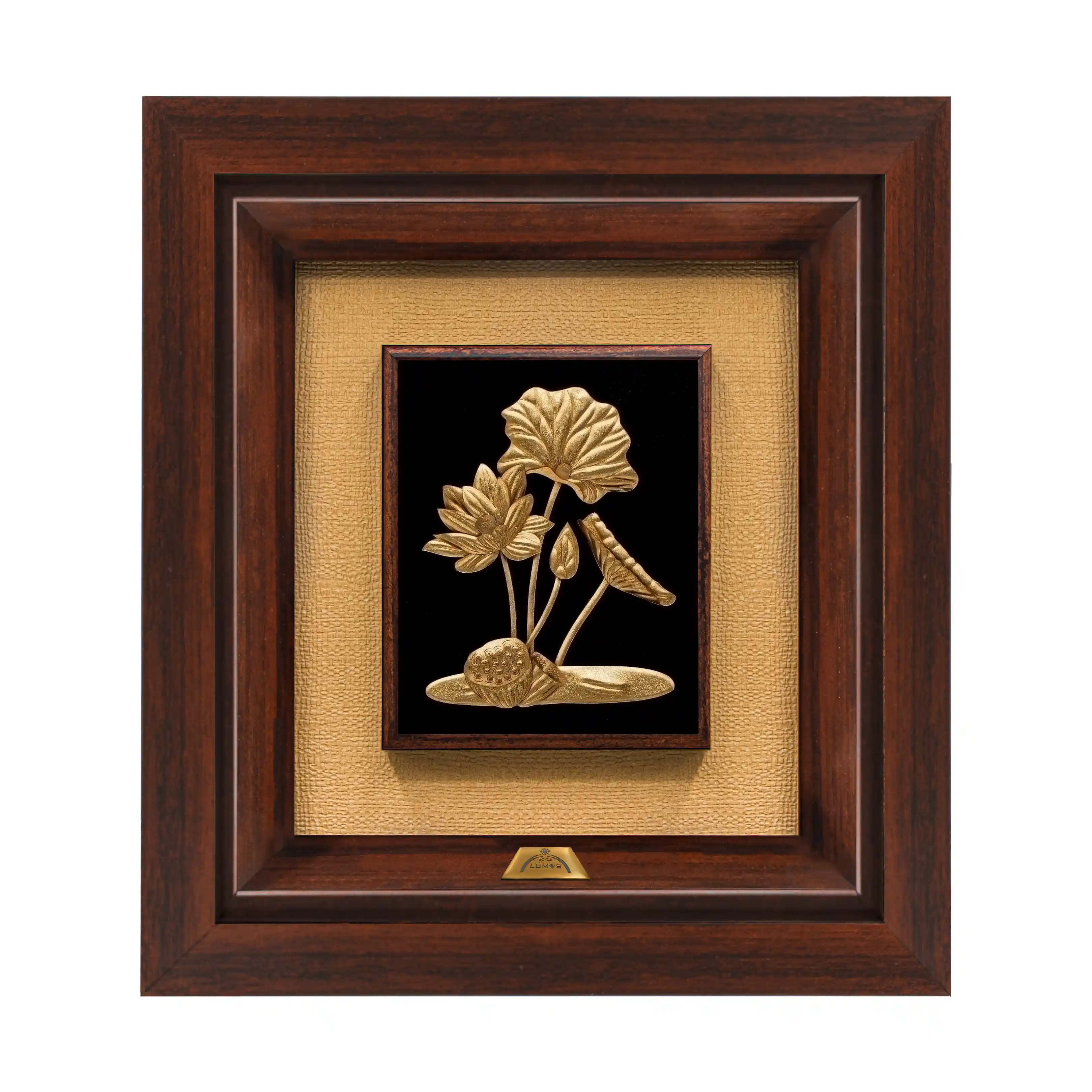 تابلو گل نیلوفر آبی (24*22)