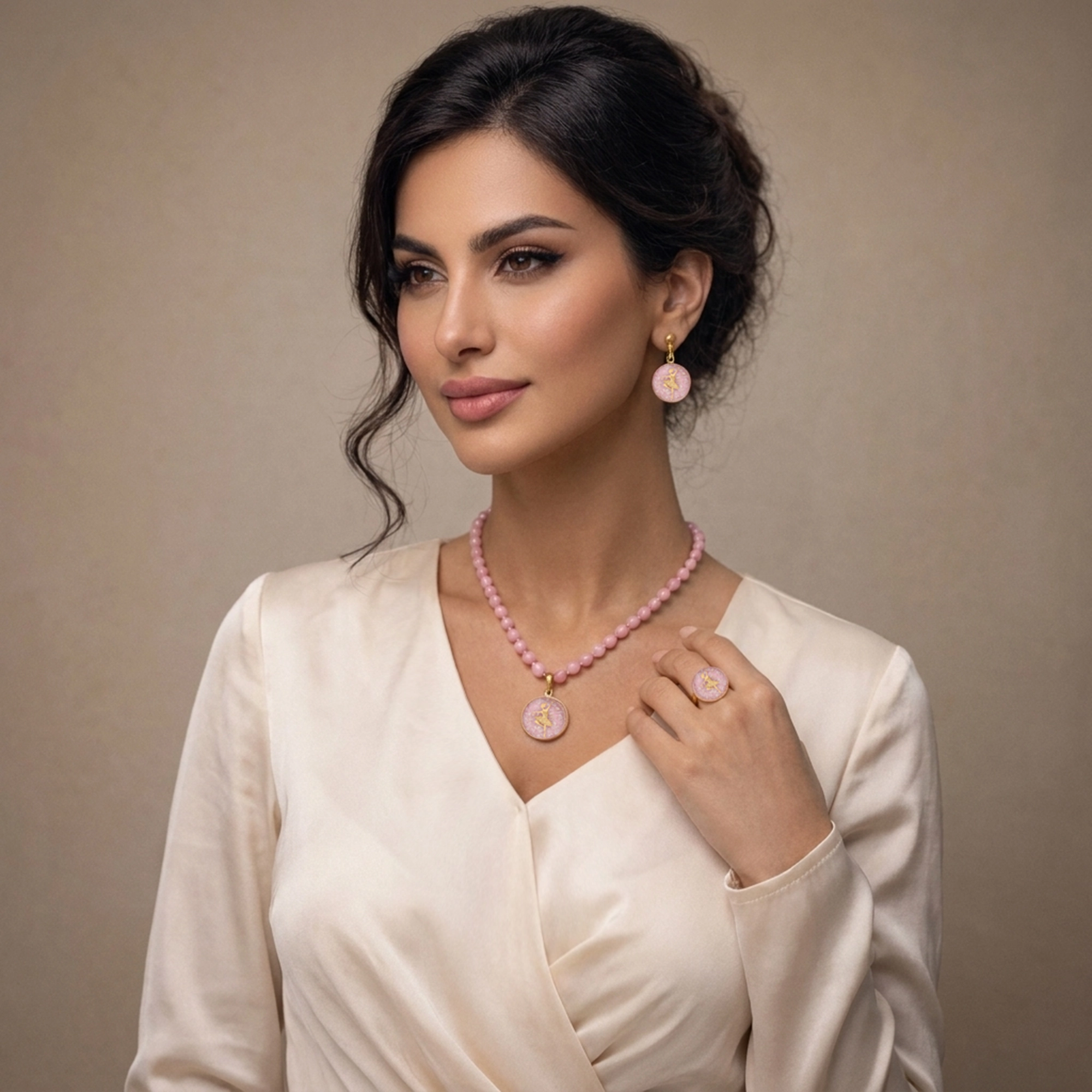 گوشواره گرد اوپال بالرین