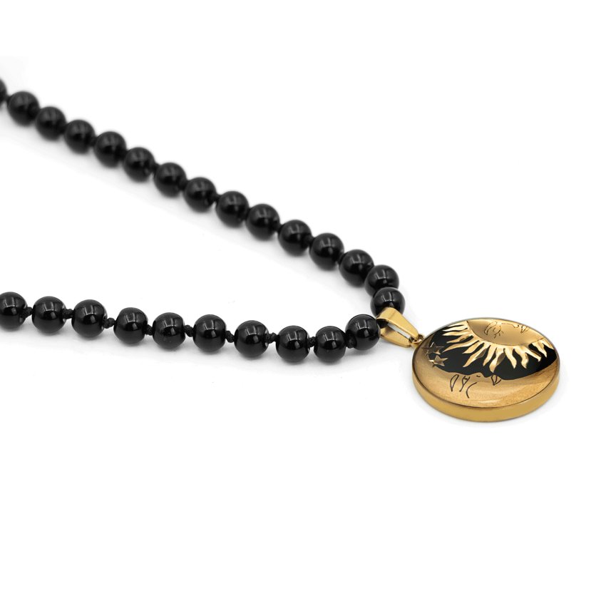 گردنبند بزرگ گرد اونیکس گیتی