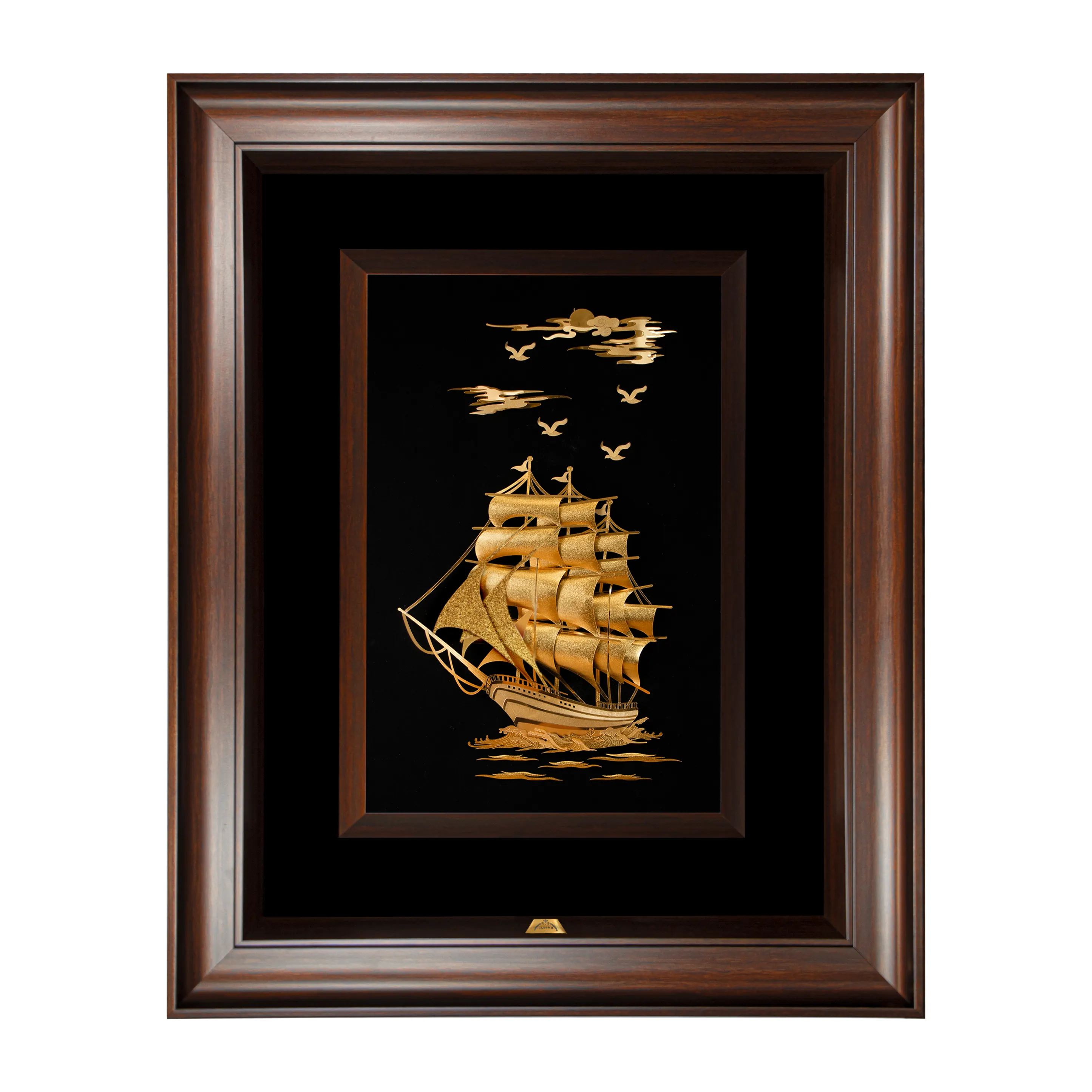 تابلو کشتی چند بادبان عمودی (55*69)