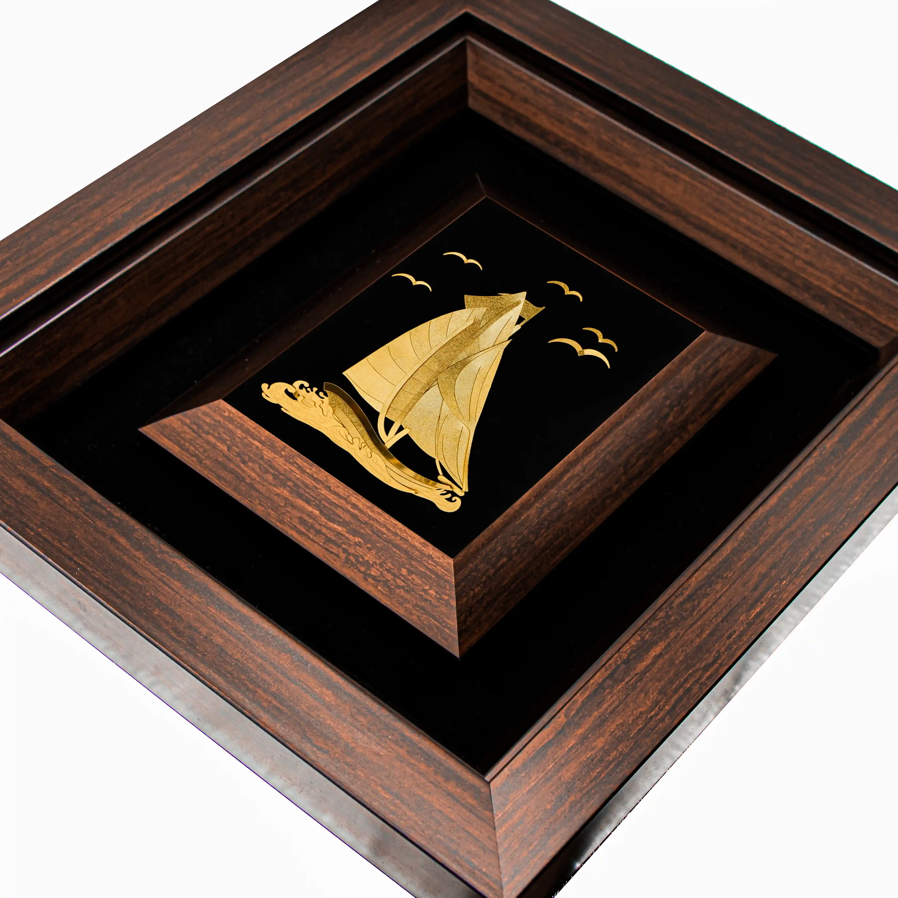 تابلو قایق دو بادبان (34*30)