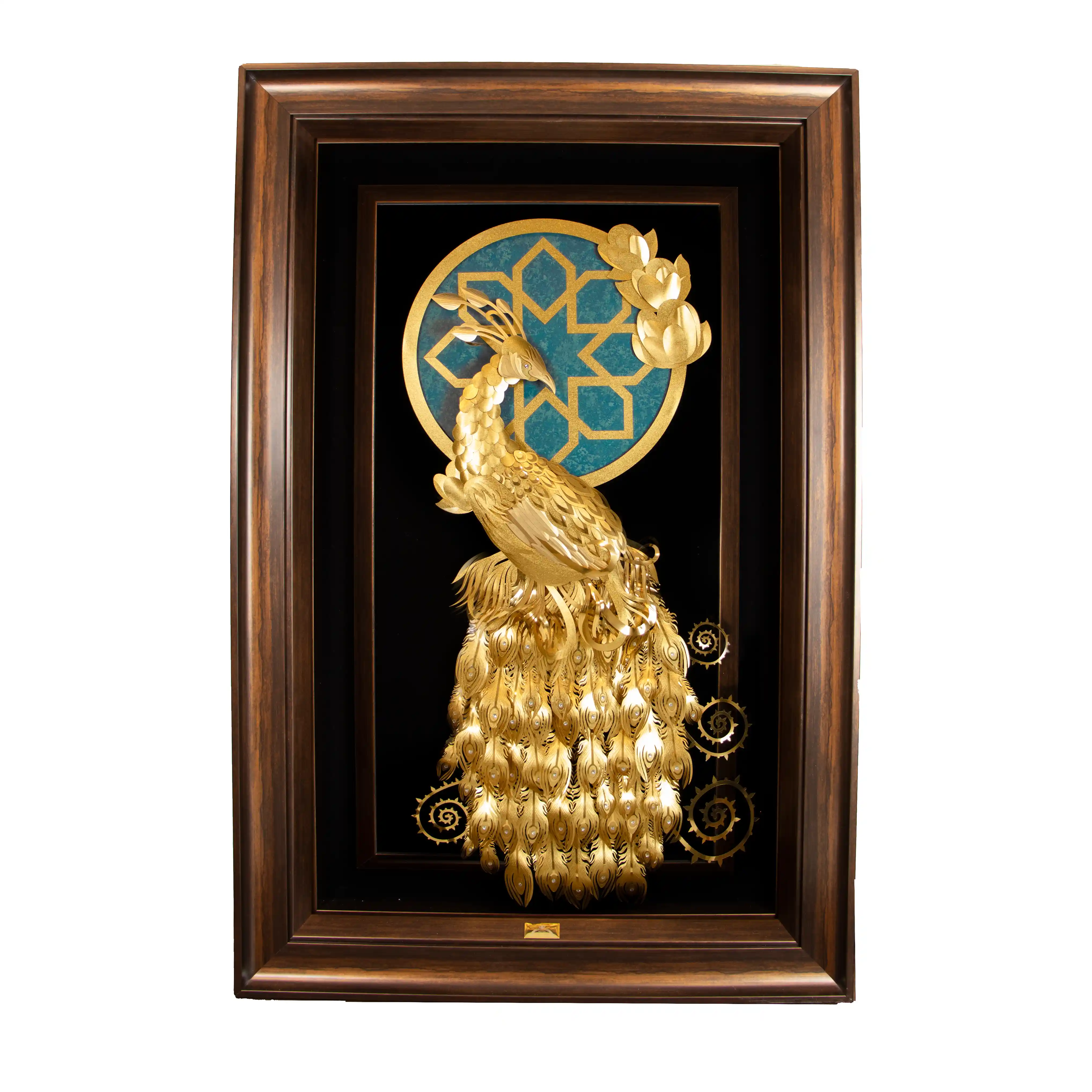 تابلو طاووس ایستاده اسلیمی