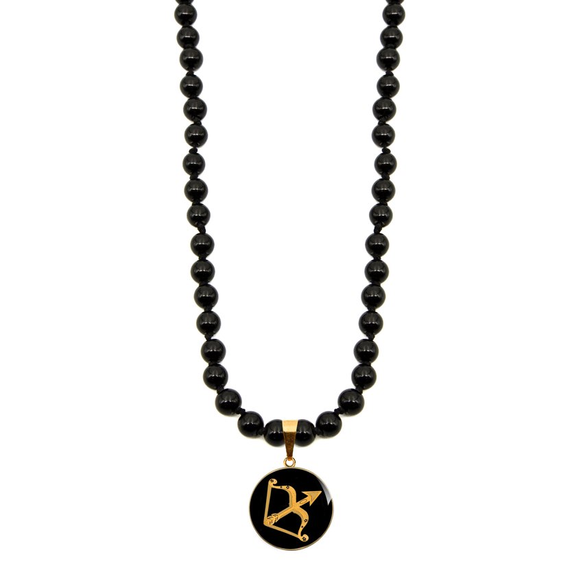 گردنبند بزرگ گرد اونیکس آذر