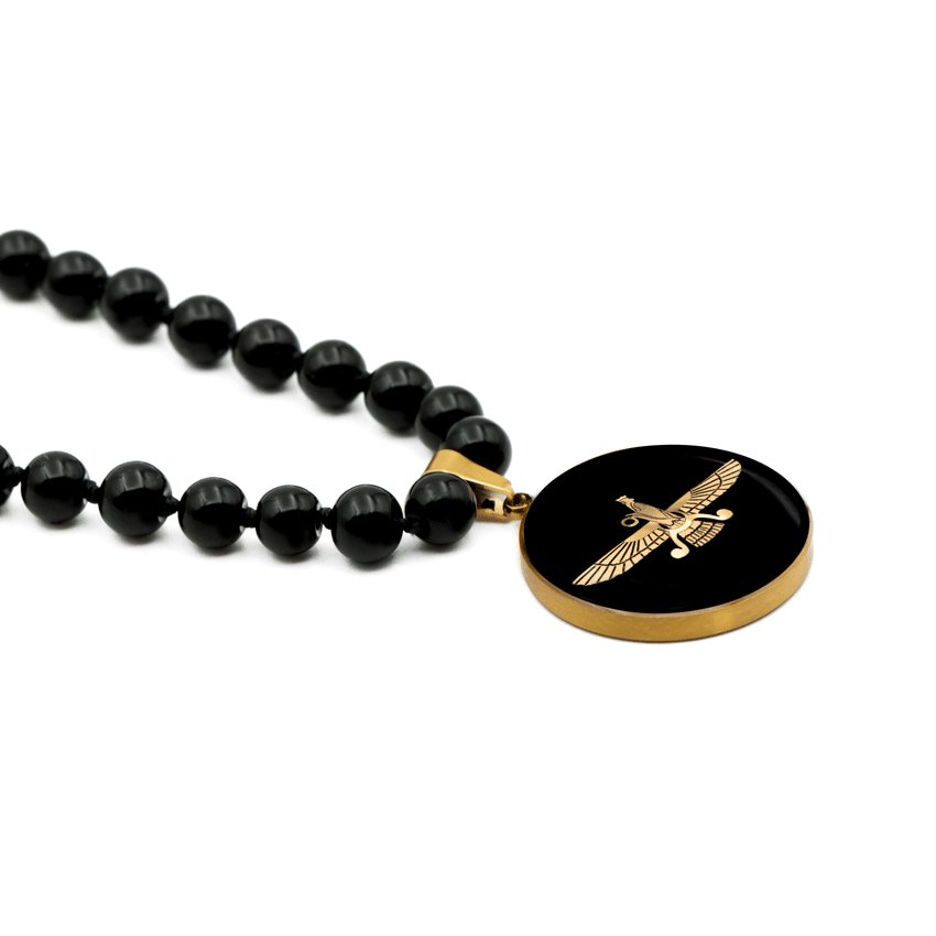 گردنبند بزرگ گرد اونیکس فروهر