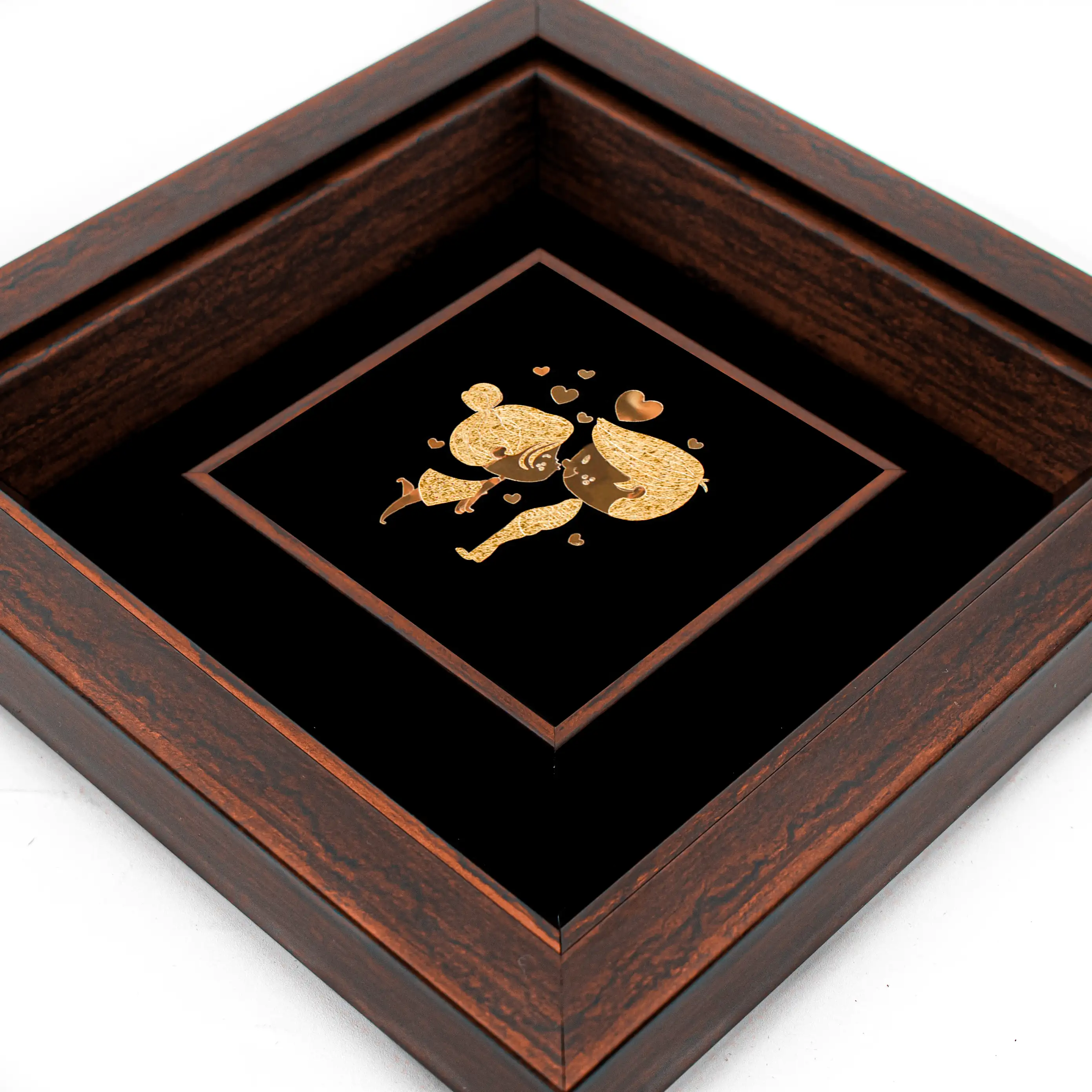 تابلو بوسه دختر و پسر (24*24)