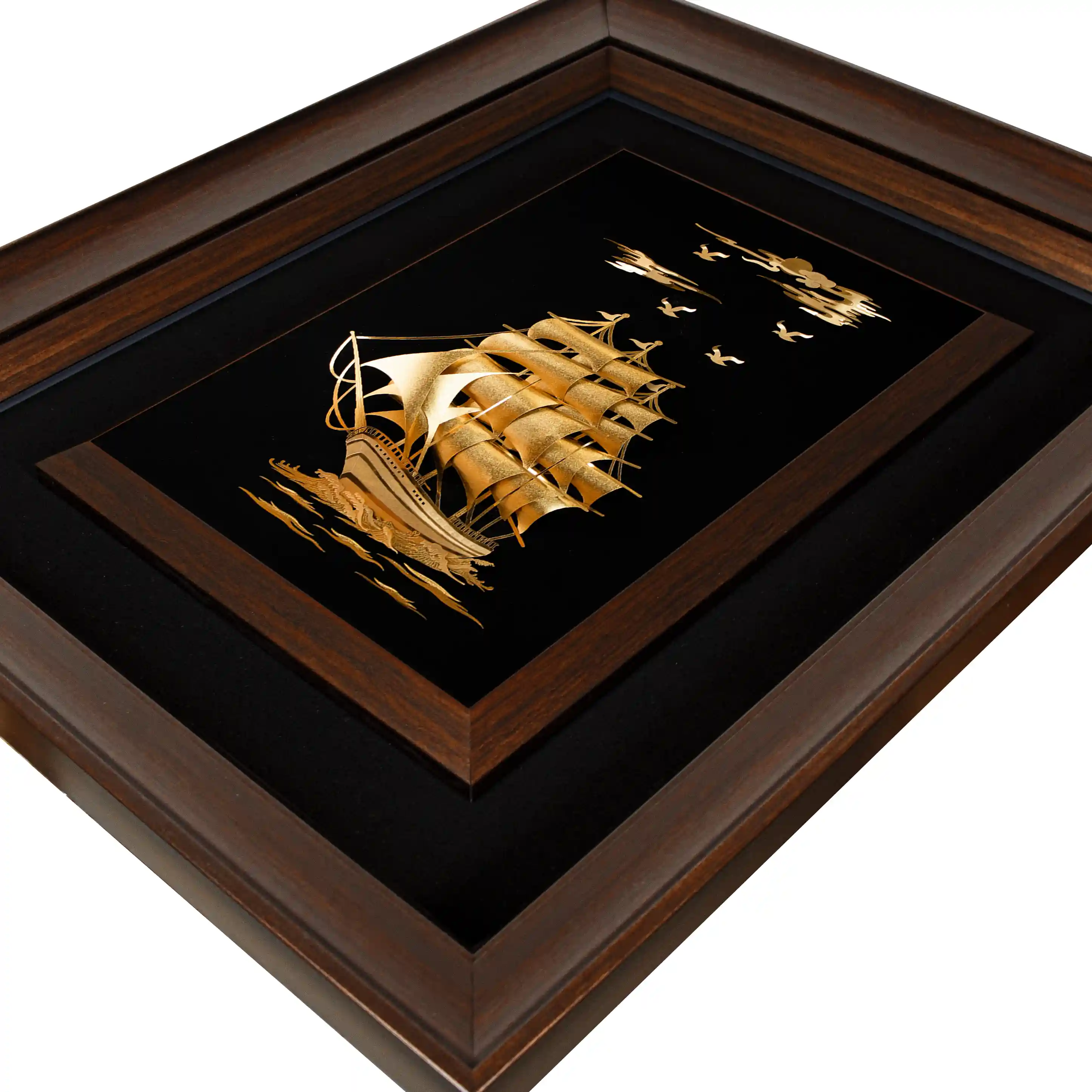 تابلو کشتی چند بادبان عمودی (55*69)