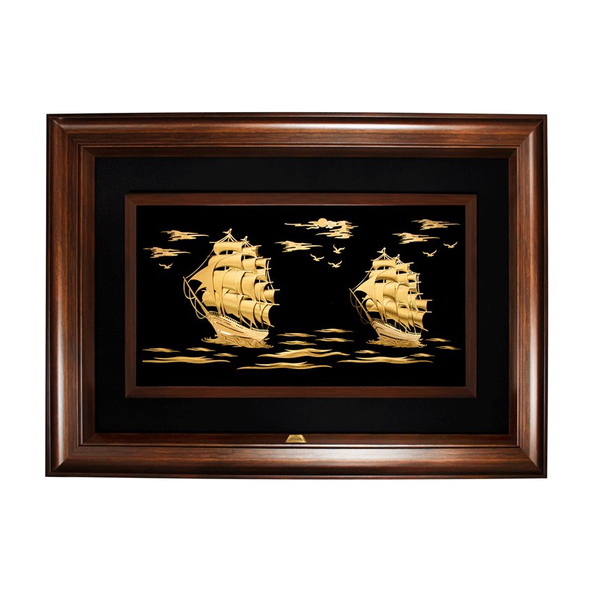 تابلو دو کشتی بزرگ (90*60)