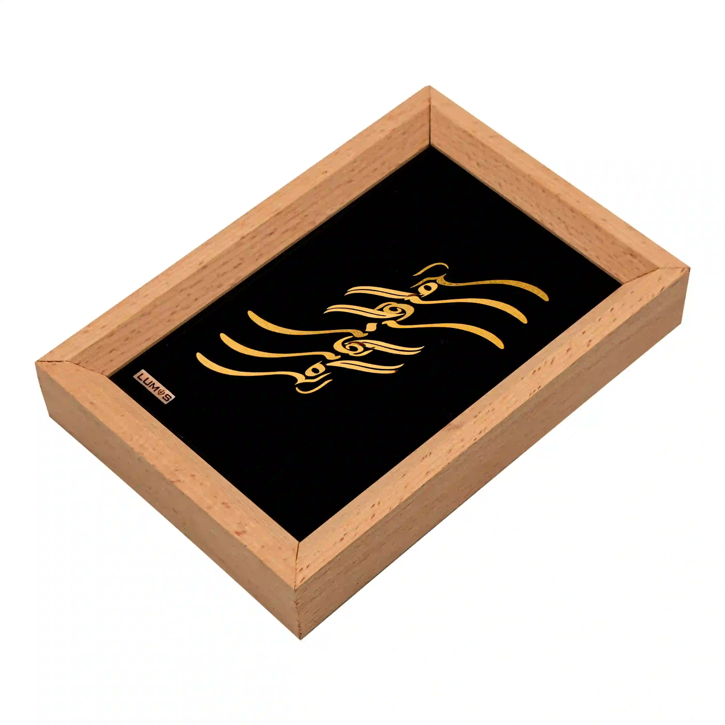 تابلو الهی گاهی نگاهی متقارن رومیزی راش (14*10)