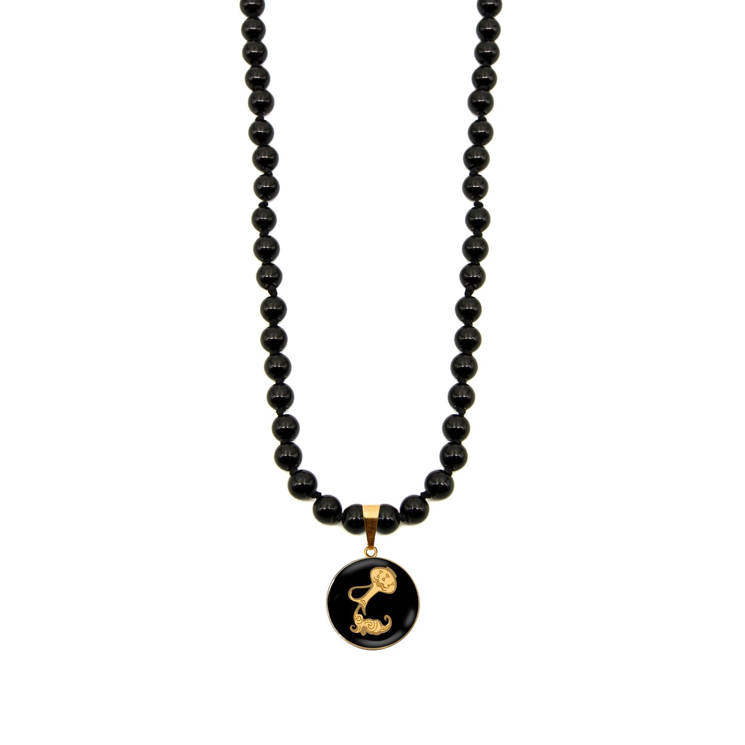 گردنبند بزرگ گرد اونیکس بهمن