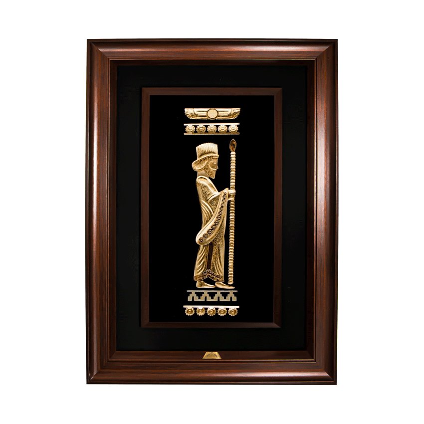 تابلو سرباز هخامنشی راست 60*90 plus