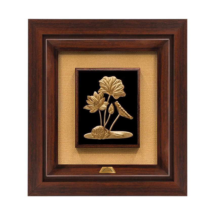 تابلو گل نیلوفر آبی (24*22)