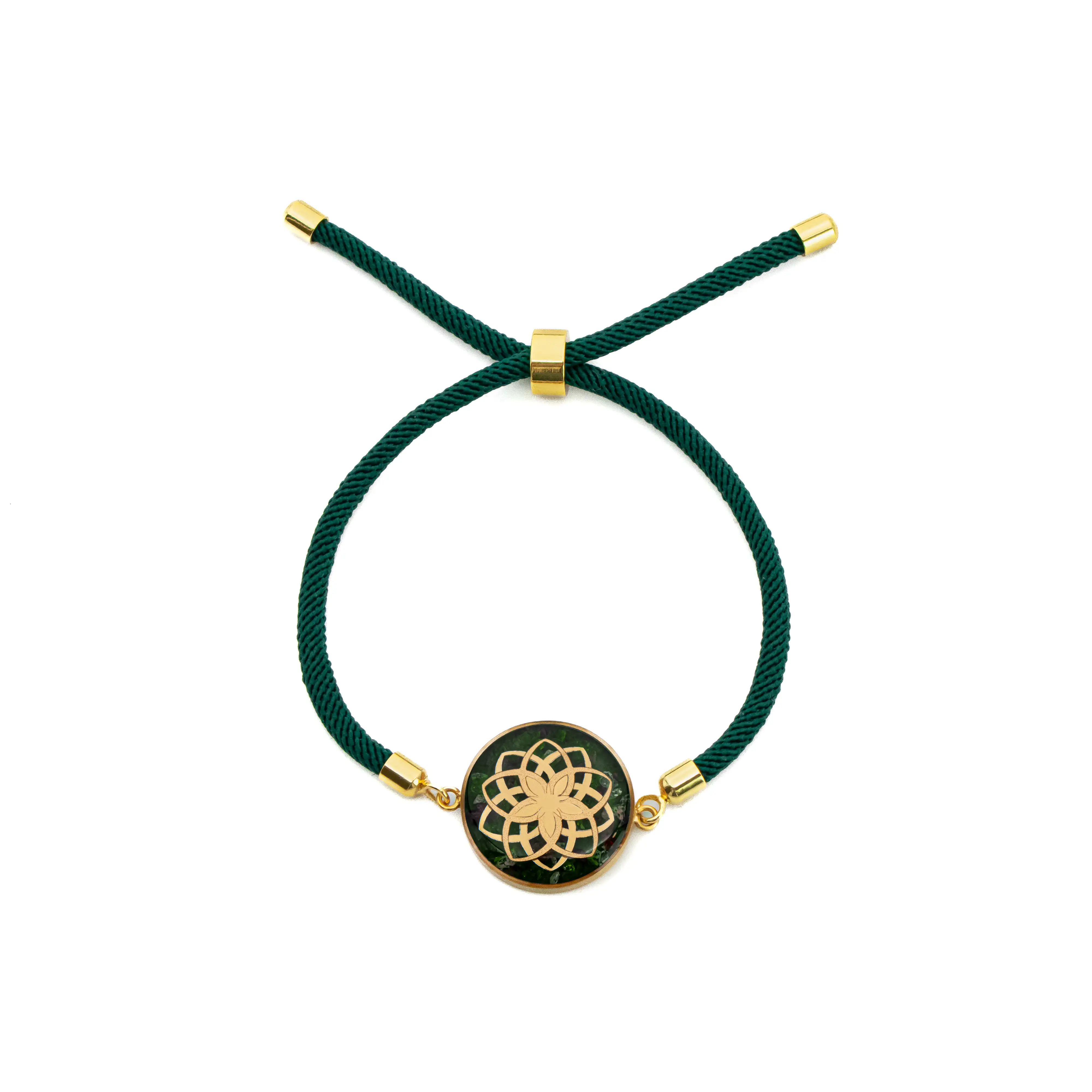 دستبند مارشال گرد عقیق سبز دریم کچر