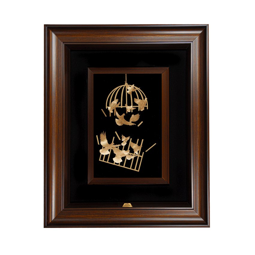 تابلو کبوتران آزاد بزرگ (58*48)