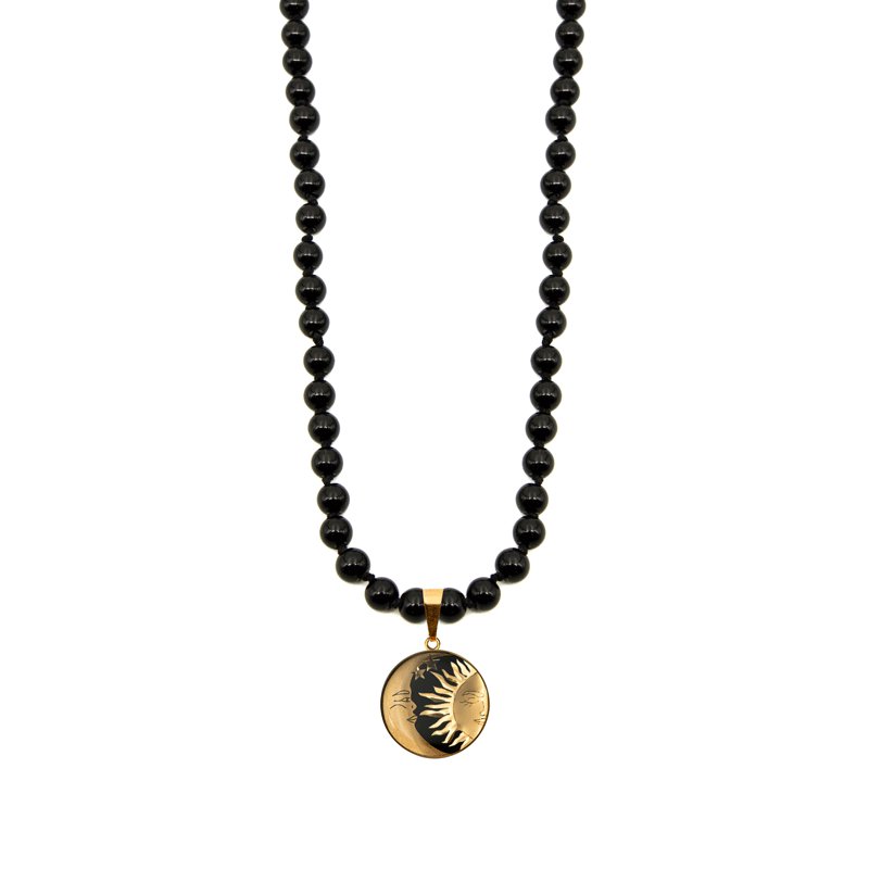 گردنبند بزرگ گرد اونیکس گیتی