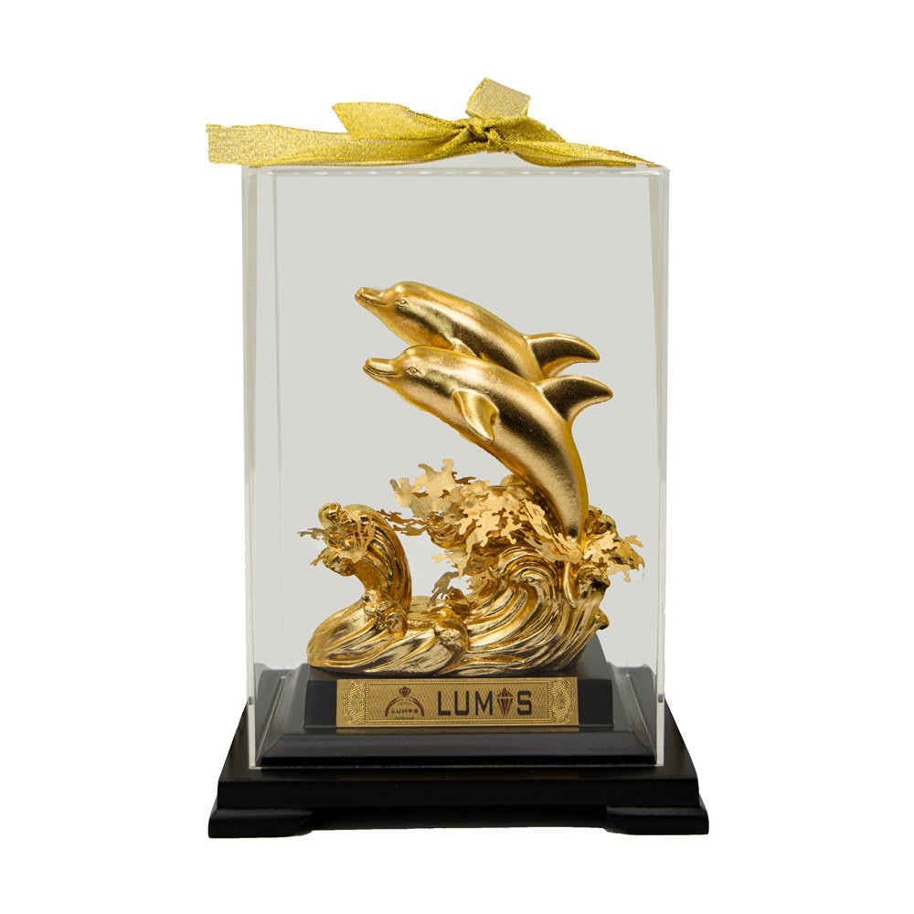 تندیس دو دلفین کوچک