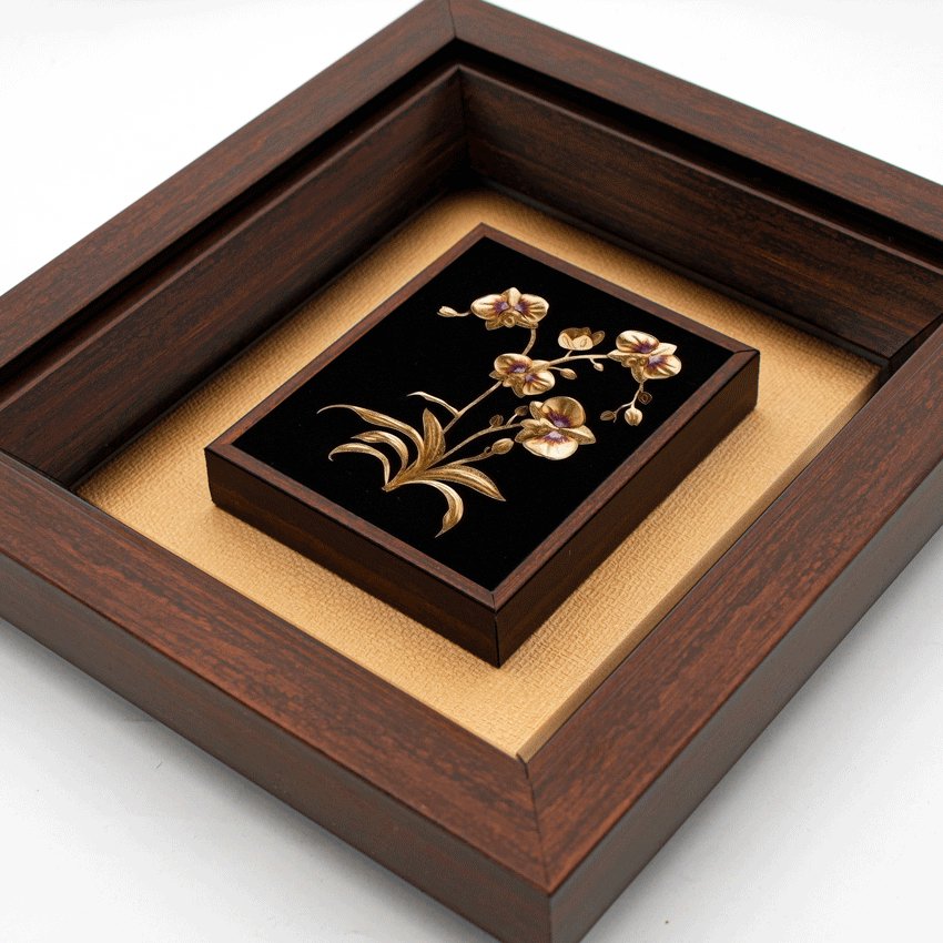 تابلو گل ارکیده (24*22)