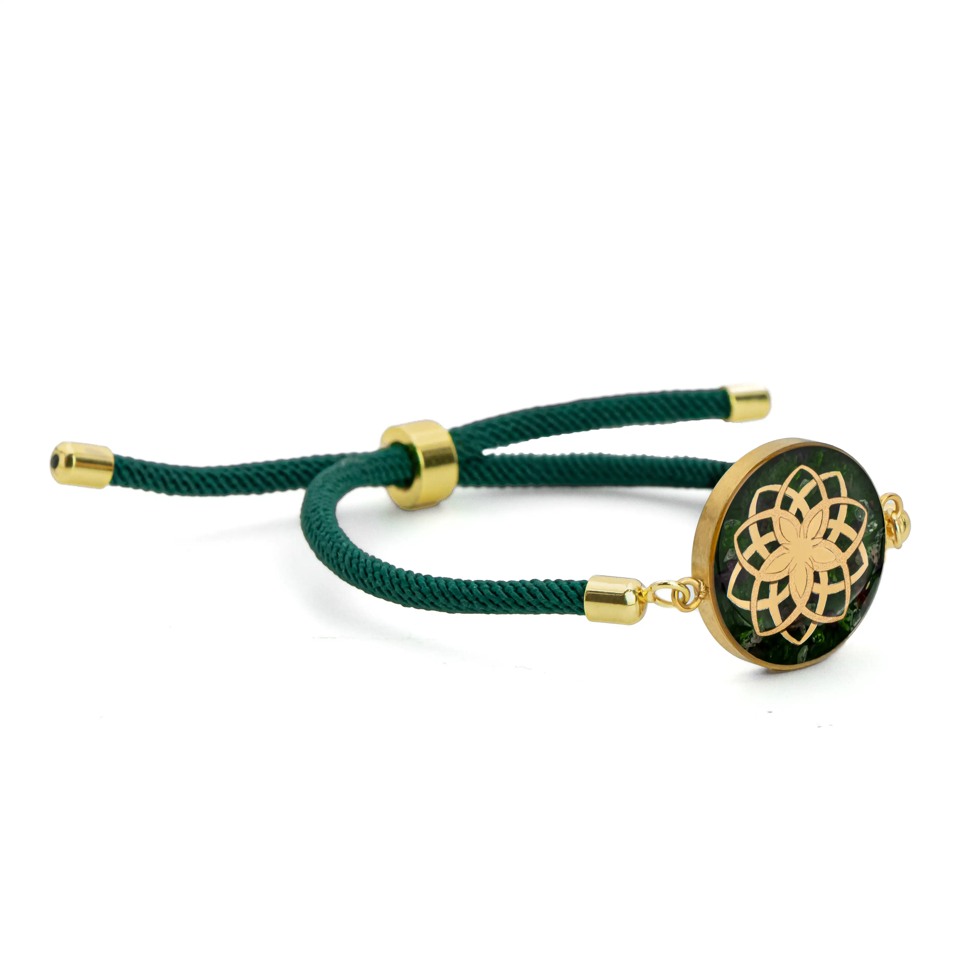 دستبند مارشال گرد عقیق سبز دریم کچر