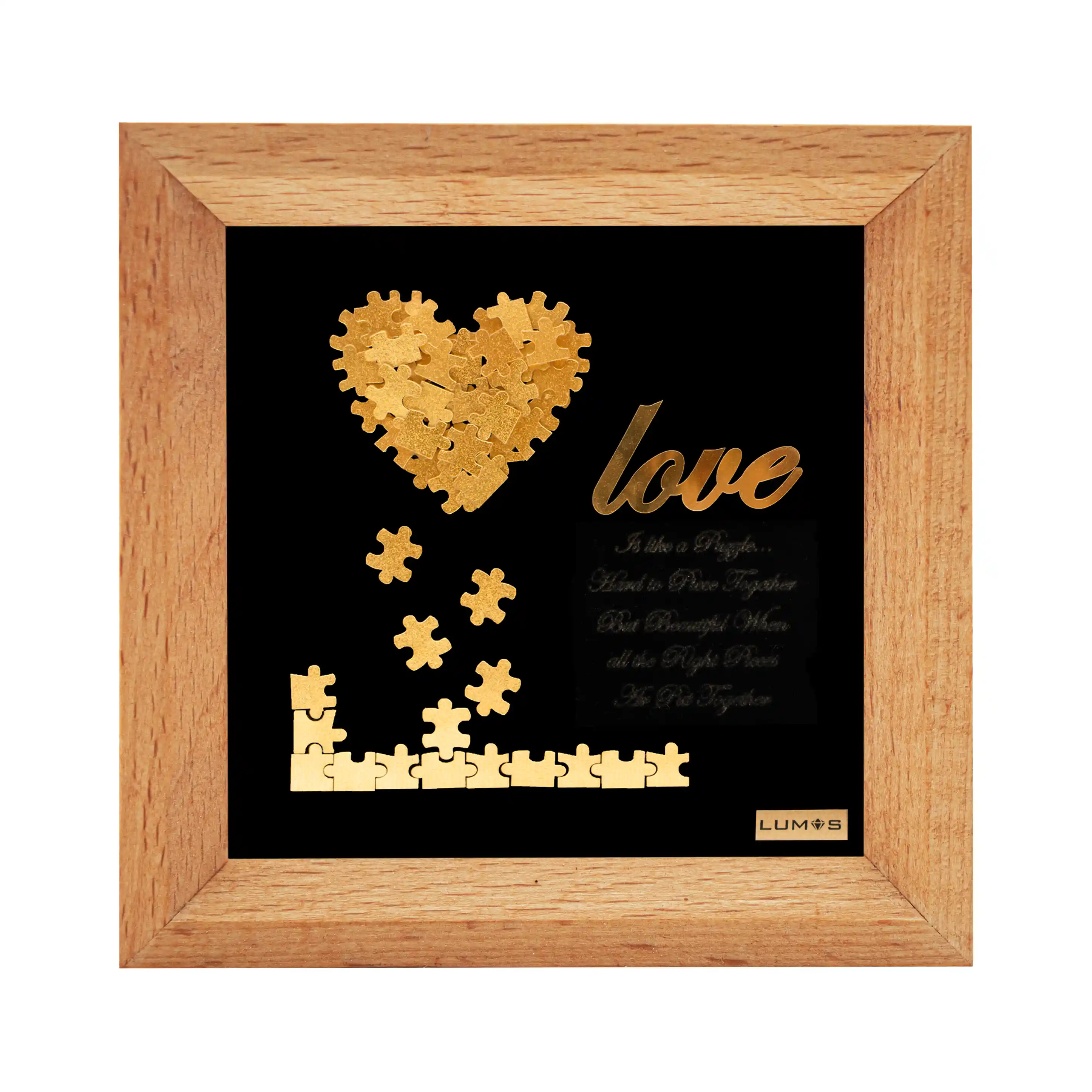 تابلو قلب پازلی سری راش