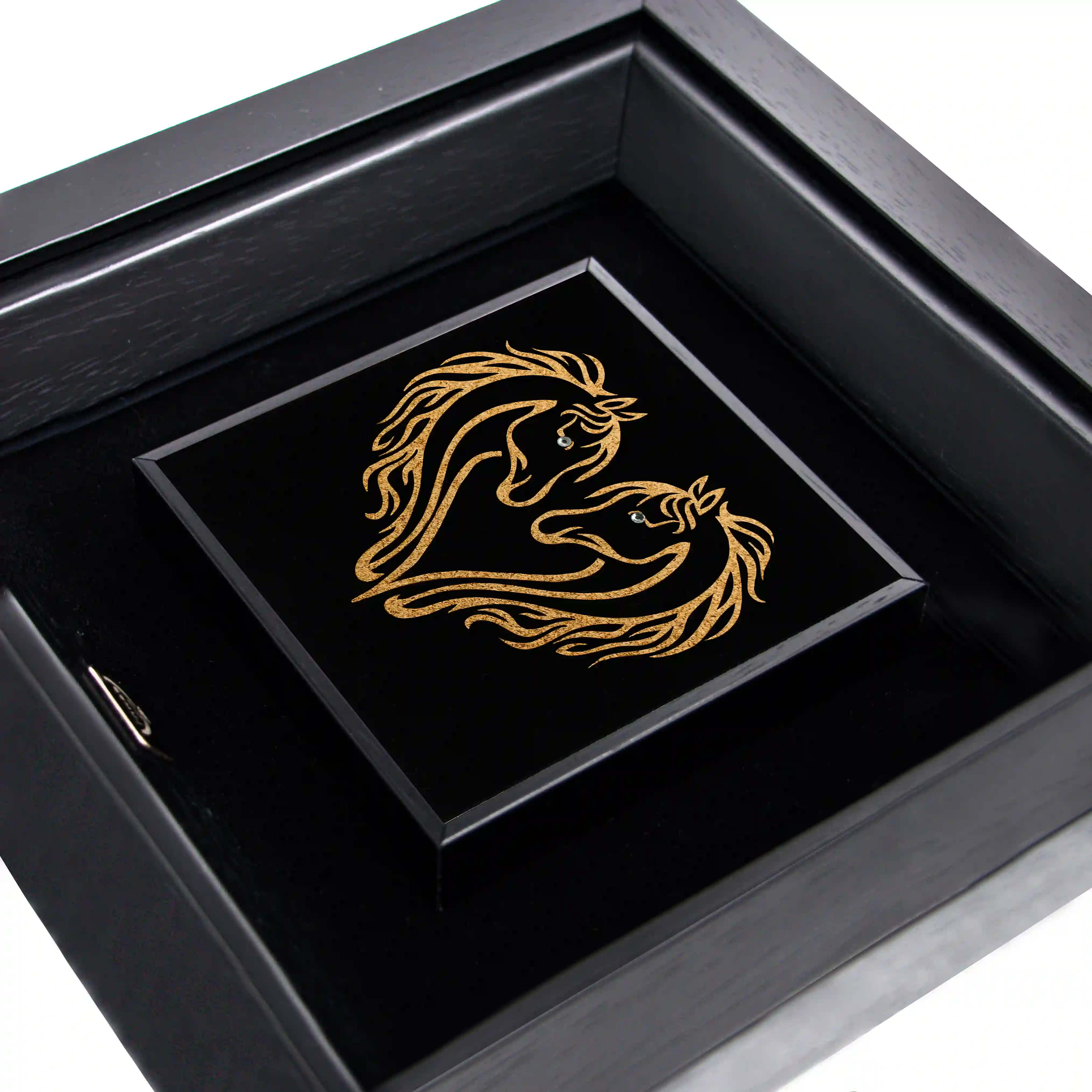 تابلو دو اسب عاشق (24*24)