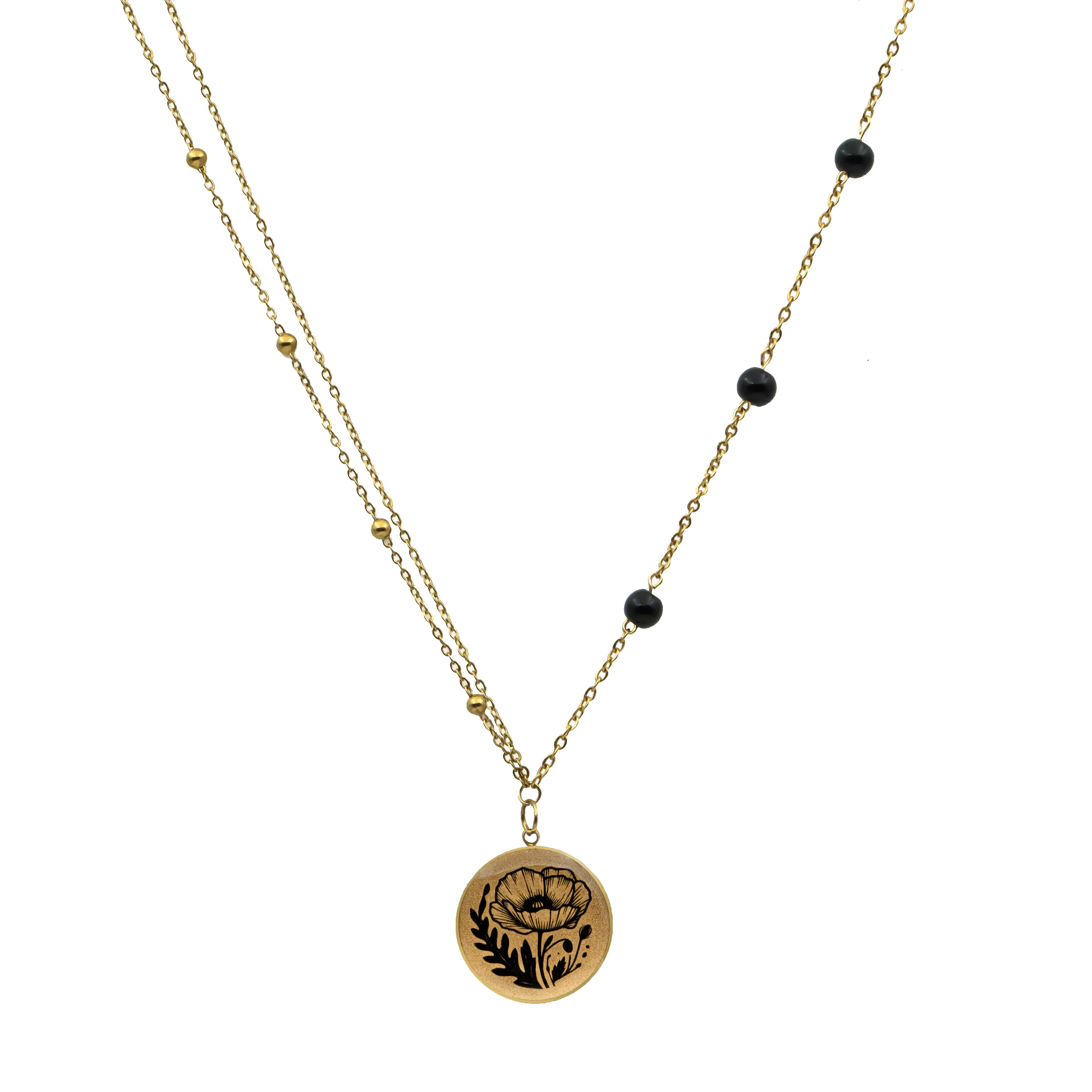 گردنبند گرد اونیکس فلورنتیا