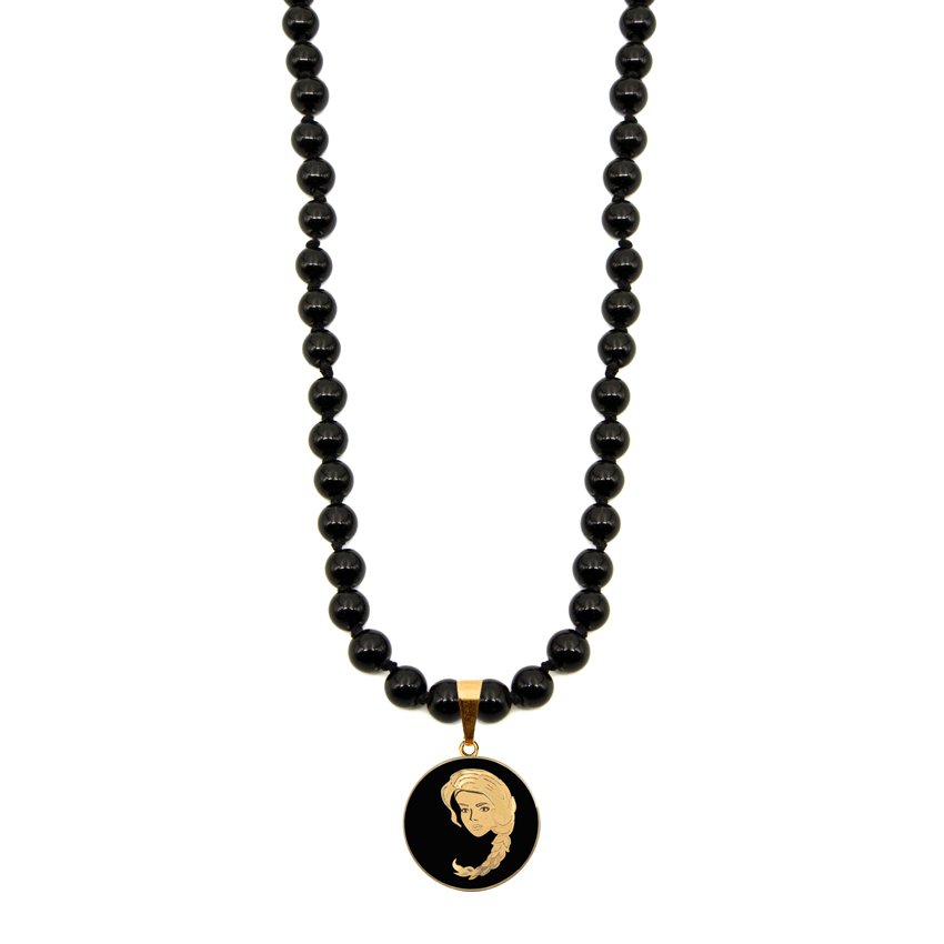 گردنبند بزرگ گرد اونیکس شهریور