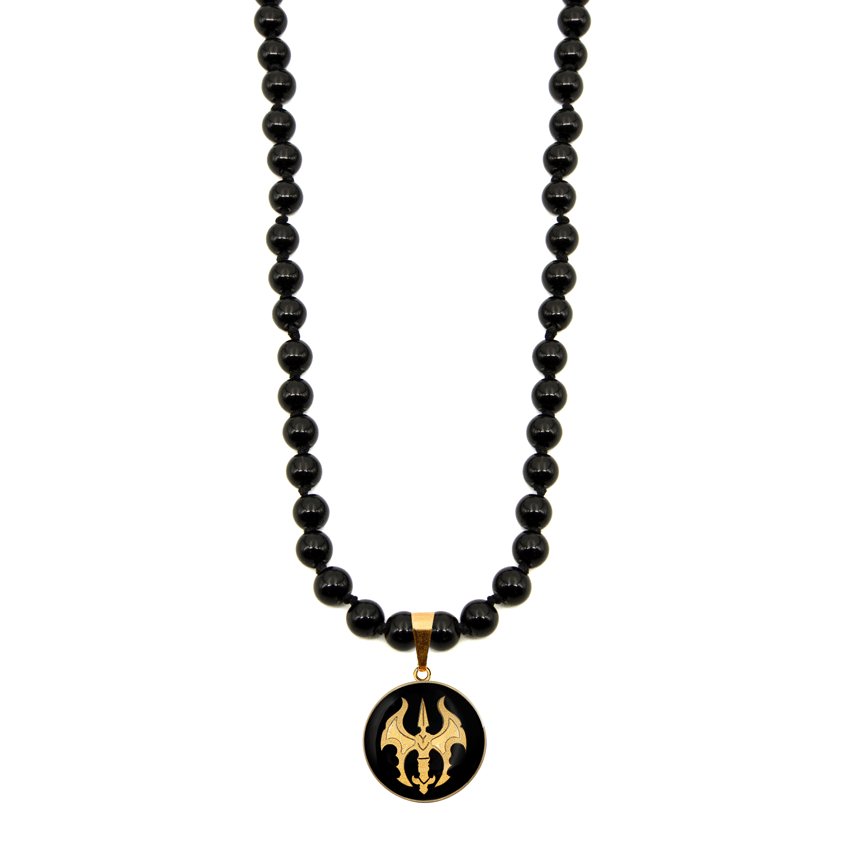 گردنبند بزرگ گرد اونیکس تبرزین