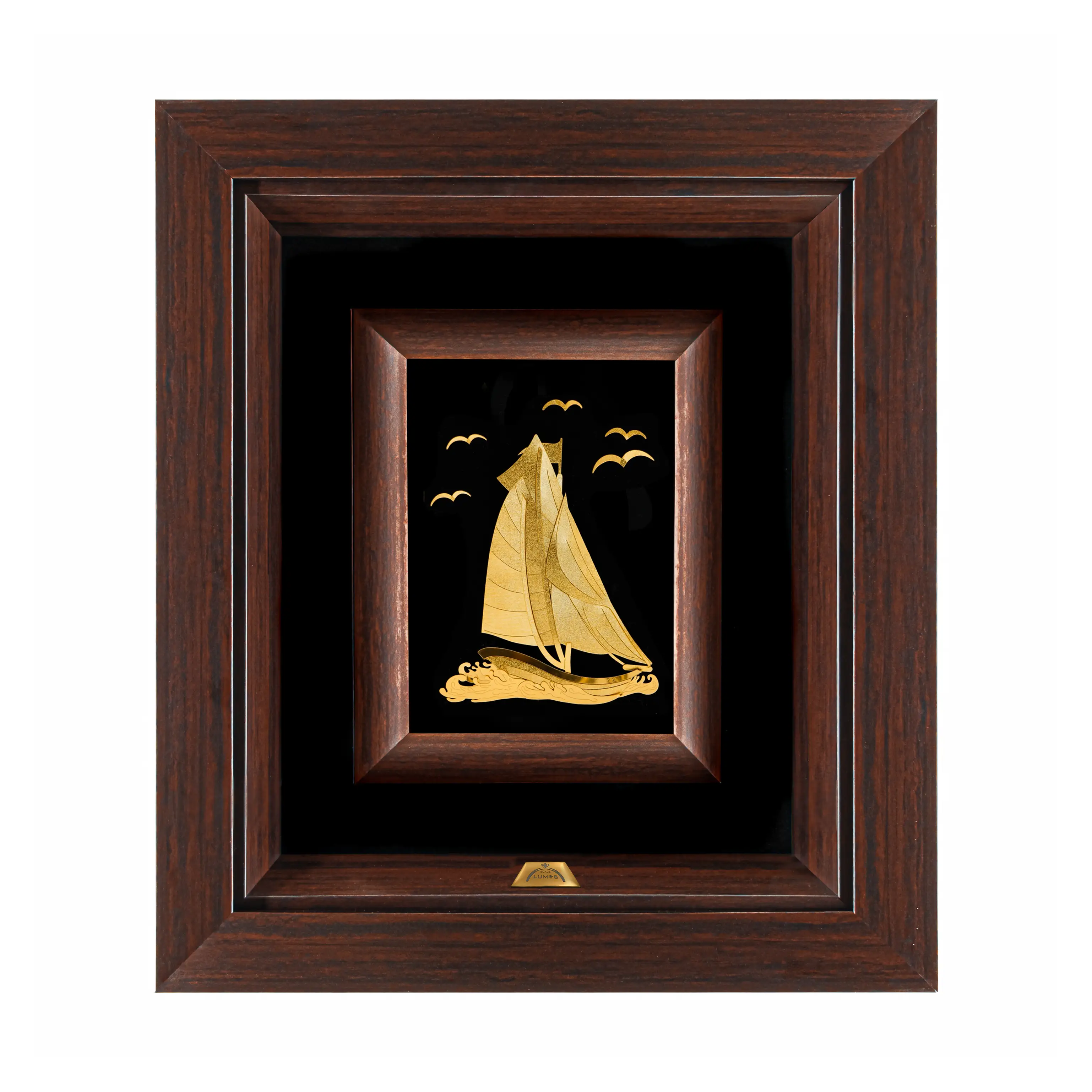 تابلو قایق دو بادبان (34*30)