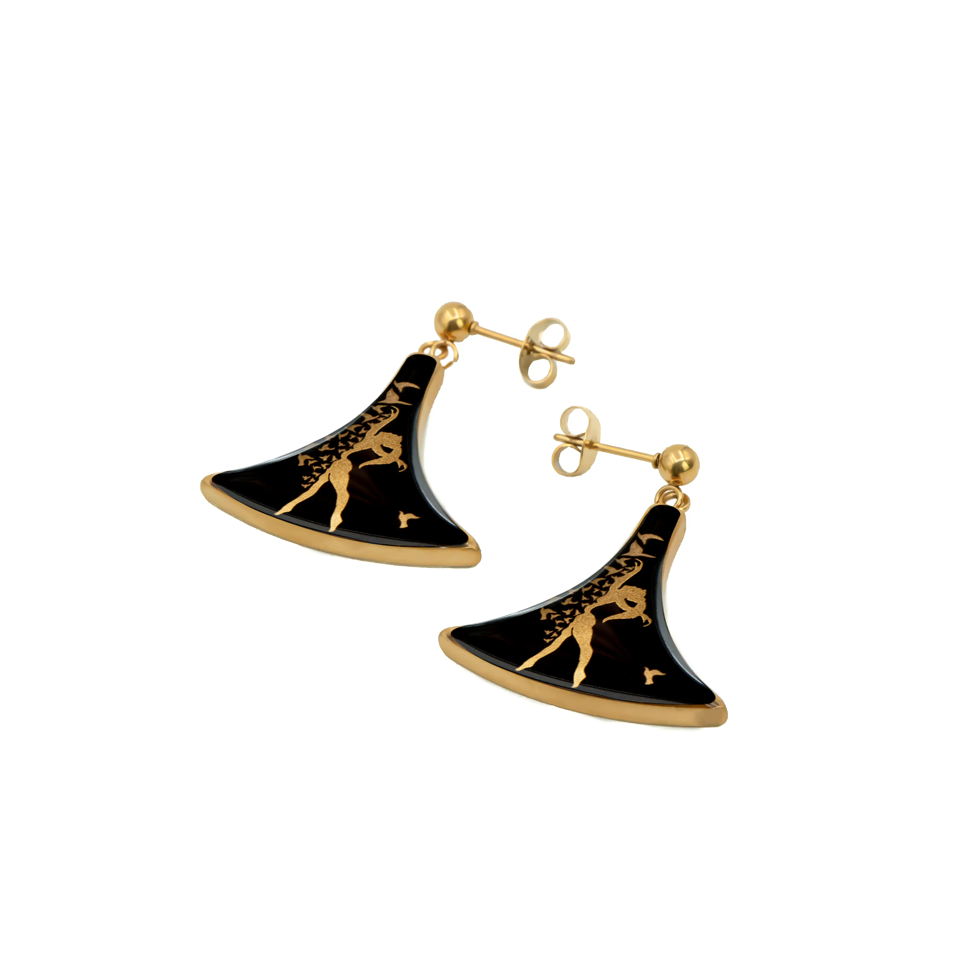 گوشواره دامنی اونیکس رهادخت